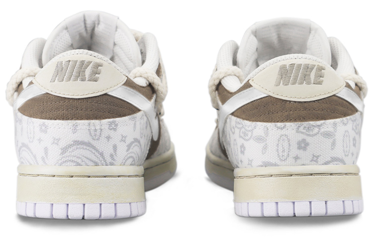 Shop (W) [Kasut Custom] Nike Dunk Low ESS 'Paisley Putih' DJ9955-100(TeamTwo-腰花果S-BOX)