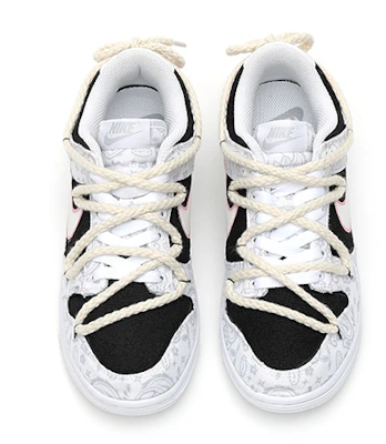 【定制球鞋】Nike Dunk Low ESS "白色佩斯利" 電競少女 甜酷 低幫 板鞋 女款 黑粉 Shop 【定制球鞋】Nike Dunk Low ESS "白色佩斯利" 電競少女 甜酷 低幫 板鞋 女款 黑粉