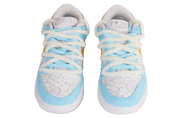 Shop (W) [定制鞋款] 耐克Dunk Low ESS '白色佩斯利' DJ9955-100(TeamJ-圣诞冰蓝腰果花男女款)
