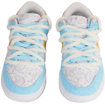 (W) ナイキ ダンク LOW ESS "ホワイトペイズリー" (カスタム) DJ9955-100(TeamJ-圣诞冰蓝腰果花男女款) Shop (W) ナイキ ダンク LOW ESS "ホワイトペイズリー" (カスタム) DJ9955-100(TeamJ-圣诞冰蓝腰果花男女款)