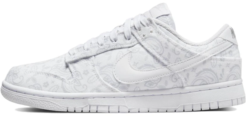 【定制球鞋】 Nike Dunk Low ESS "White Paisley" 腰果花 復古做舊 牛油果綠 低幫 板鞋 女款 綠白黑 Details for 【定制球鞋】 Nike Dunk Low ESS "White Paisley" 腰果花 復古做舊 牛油果綠 低幫 板鞋 女款 綠白黑