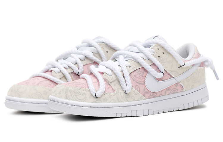 Lookbook (W) 나이키 덩크 로우 커스텀 '화이트 피치 우롱 페이즐리' DJ9955-100(Team15-白桃乌龙)