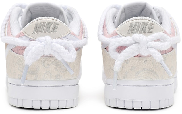 (W) 【カスタムシューズ】(女性用) ナイキ ダンク ロー ESS 'ホワイトピーチウーロンペイズリー' DJ9955-100(Team15-白桃乌龙) Purchase (W) 【カスタムシューズ】(女性用) ナイキ ダンク ロー ESS 'ホワイトピーチウーロンペイズリー' DJ9955-100(Team15-白桃乌龙)