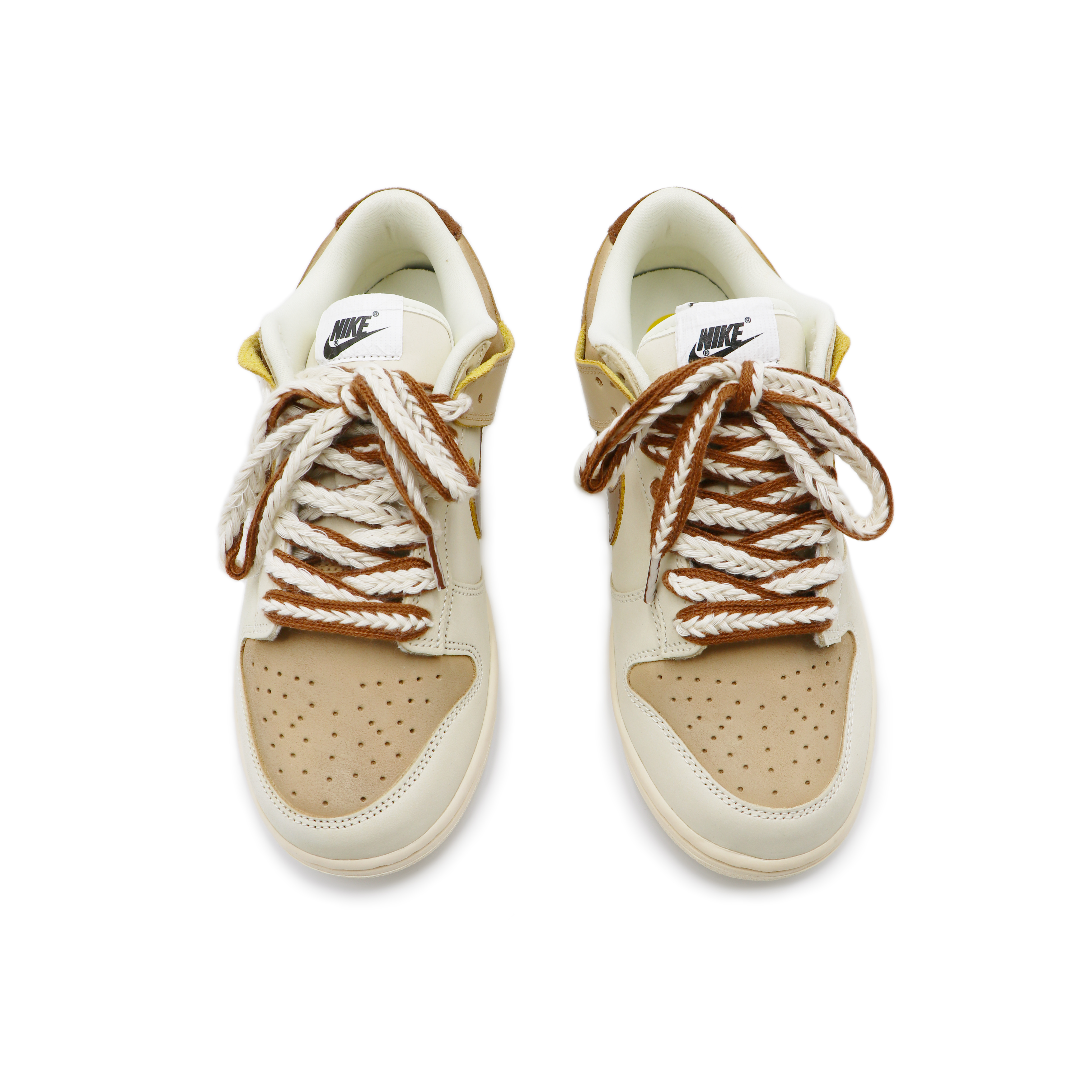 Shop 【客製化球鞋】Nike Dunk Low LX 蒸汽木偶 焦糖瑪奇朵 清新小眾 板鞋 女款 米棕色