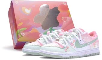 (W) 나이키 덩크 로우 넥스트 네이처 '화이트 핑크 그린' (커스텀) DN1431-102(TeamR-女款遇箭白粉绿S-BOX) Buy (W) 나이키 덩크 로우 넥스트 네이처 '화이트 핑크 그린' (커스텀) DN1431-102(TeamR-女款遇箭白粉绿S-BOX)