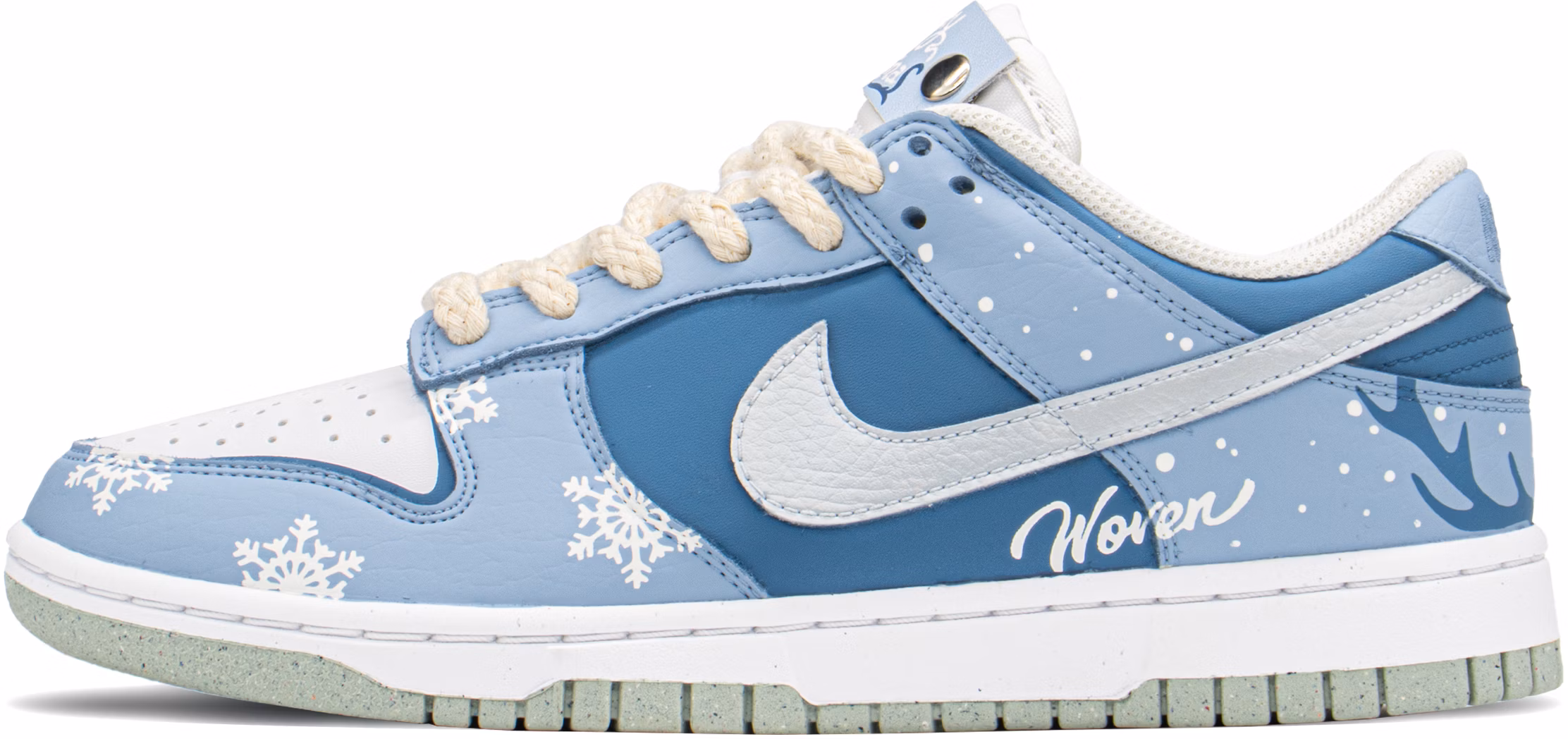 custom-shoes-women-nike-dunk-low-next-nature-snowflake-deer-blue