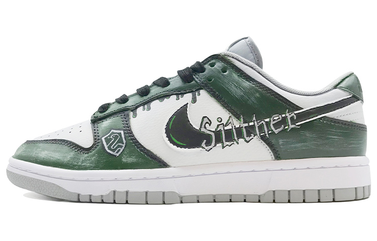 Buy (W) [Shoe Custom] Nike Dunk Low Next Nature 'Pale Coral Graffiti' DD1873-100(TeamD-女款魔法学院渐变绿)