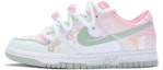 Order (W) 나이키 덩크 로우 넥스트 네이처 '화이트 핑크 그린' (커스텀) DN1431-102(TeamR-女款遇箭白粉绿S-BOX)