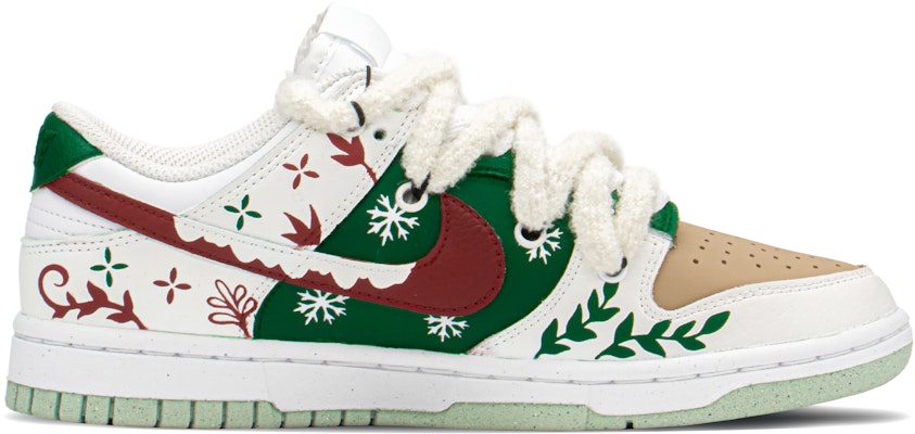 【客製化球鞋】Nike Dunk Low Next Nature 聖誕禮遇 解構 雪花 低幫 板鞋 女款 綠白 特殊禮盒 送禮 Order 【客製化球鞋】Nike Dunk Low Next Nature 聖誕禮遇 解構 雪花 低幫 板鞋 女款 綠白 特殊禮盒 送禮