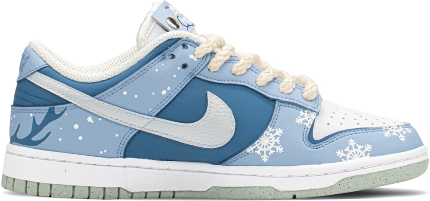 【定制球鞋】 Nike Dunk Low Next Nature 冰雪限定 禮盒 雪花鹿 低幫 板鞋 女款 藍 Order 【定制球鞋】 Nike Dunk Low Next Nature 冰雪限定 禮盒 雪花鹿 低幫 板鞋 女款 藍