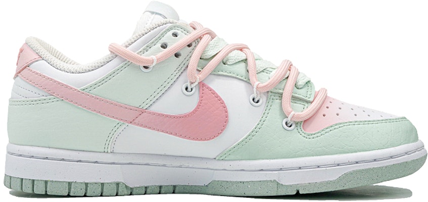 (W) 나이키 덩크 로우 넥스트 네이처 '화이트 민트' (커스텀) DN1431-102(Team27-女款青提樱花粉白绿) Order (W) 나이키 덩크 로우 넥스트 네이처 '화이트 민트' (커스텀) DN1431-102(Team27-女款青提樱花粉白绿)