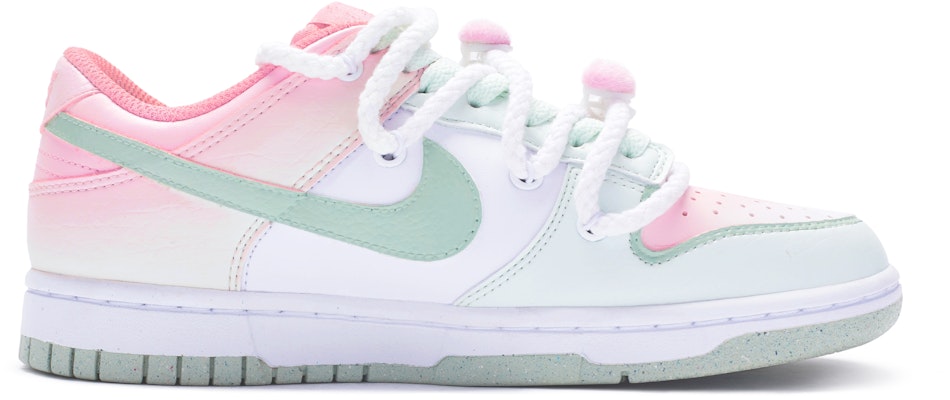 (W) 나이키 덩크 로우 넥스트 네이처 '화이트 핑크 그린' (커스텀) DN1431-102(TeamR-女款遇箭白粉绿S-BOX) Lookbook (W) 나이키 덩크 로우 넥스트 네이처 '화이트 핑크 그린' (커스텀) DN1431-102(TeamR-女款遇箭白粉绿S-BOX)