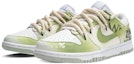 Lookbook 【訂製球鞋】 Nike Dunk Low Next Nature 塗鴉漫畫風 百分比 粗麻繩 復古 低筒 板鞋 女款 青綠色