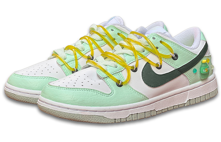 Lookbook (W) [Kasut Custom] Nike Dunk Low Next Nature 'Putih Mint Lemonade' DN1431-102(TeamD-女款柠檬汽水白浅绿)