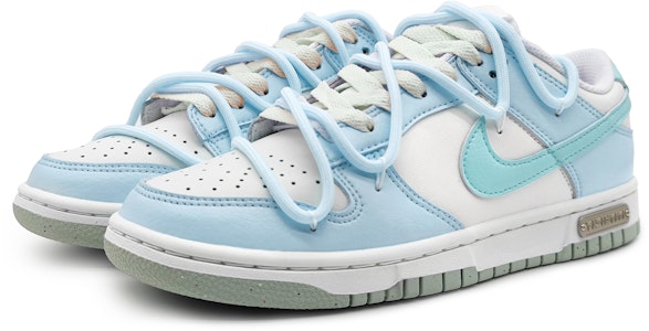 【客製化球鞋】Nike Dunk Low Next Nature 泡沫紅茶 藍莓珍珠 清新色系 低筒 滑板鞋 女款 嬰兒藍 Lookbook 【客製化球鞋】Nike Dunk Low Next Nature 泡沫紅茶 藍莓珍珠 清新色系 低筒 滑板鞋 女款 嬰兒藍