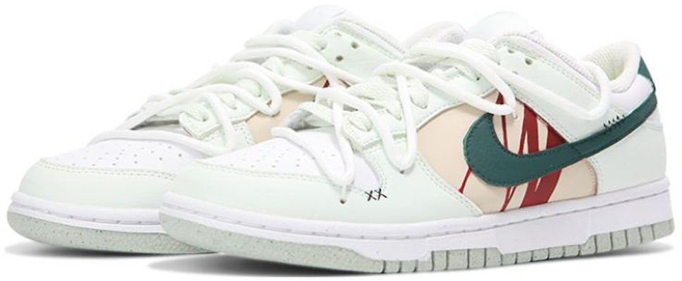 (W) 나이키 덩크 로우 넥스트 네이처 '화이트 민트' (커스텀) DN1431-102(Team24-女款绿洲) Lookbook (W) 나이키 덩크 로우 넥스트 네이처 '화이트 민트' (커스텀) DN1431-102(Team24-女款绿洲)