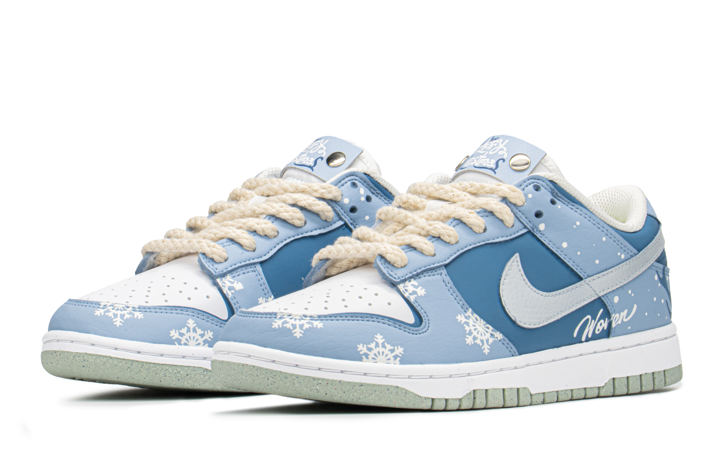 Lookbook (W) 나이키 덩크 로우 NN '스노플레이크'(커스텀) DN1431-102(TeamA-DK女雪花鹿S-BOX)