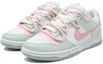 Lookbook (W) 나이키 덩크 로우 넥스트 네이처 '화이트 민트' (커스텀) DN1431-102(Team27-女款青提樱花粉白绿)