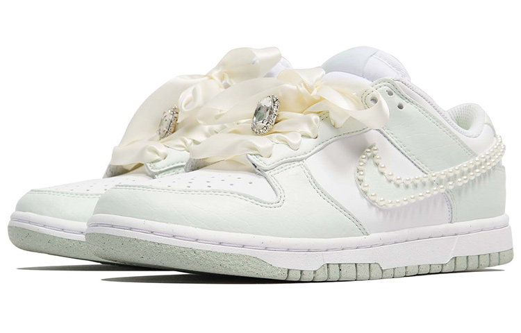 Lookbook (W) [Kasut Custom] Nike Dunk Low 'Next Nature White Mint Pearl' DN1431-102(TeamP-抹茶珍珠)