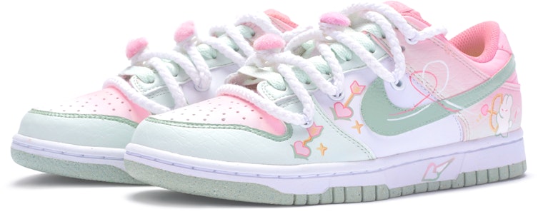 (W) 나이키 덩크 로우 넥스트 네이처 '화이트 핑크 그린' (커스텀) DN1431-102(TeamR-女款遇箭白粉绿S-BOX) Shop (W) 나이키 덩크 로우 넥스트 네이처 '화이트 핑크 그린' (커스텀) DN1431-102(TeamR-女款遇箭白粉绿S-BOX)