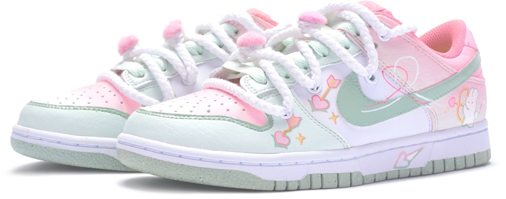 (W) 나이키 덩크 로우 넥스트 네이처 '화이트 핑크 그린' (커스텀) DN1431-102(TeamR-女款遇箭白粉绿S-BOX) Shop (W) 나이키 덩크 로우 넥스트 네이처 '화이트 핑크 그린' (커스텀) DN1431-102(TeamR-女款遇箭白粉绿S-BOX)
