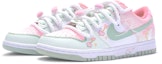 Shop (W) 나이키 덩크 로우 넥스트 네이처 '화이트 핑크 그린' (커스텀) DN1431-102(TeamR-女款遇箭白粉绿S-BOX)