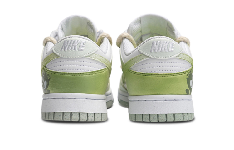 Shop 【訂製球鞋】 Nike Dunk Low Next Nature 塗鴉漫畫風 百分比 粗麻繩 復古 低筒 板鞋 女款 青綠色