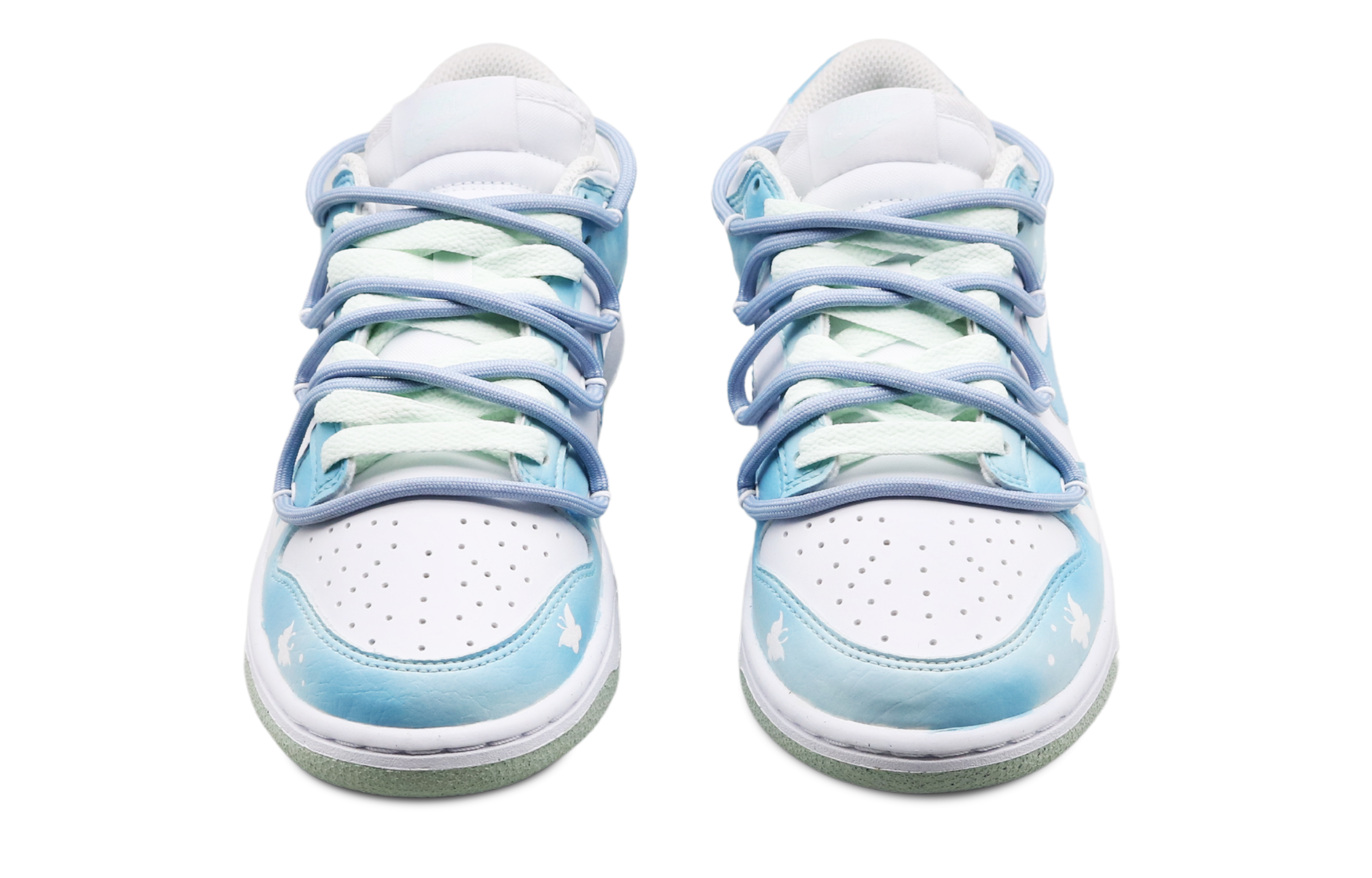 Shop (W) 나이키 덩크 로우 넥스트 네이처 '상큼 블루-화이트' (커스텀) DN1431-102(Team8-女款清爽气泡蓝白）