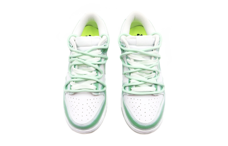 Shop (W) 나이키 덩크 로우 넥스트 네이처 '화이트 민트' (커스텀) DN1431-102(Team17-女款解构鞋带薄荷绿)