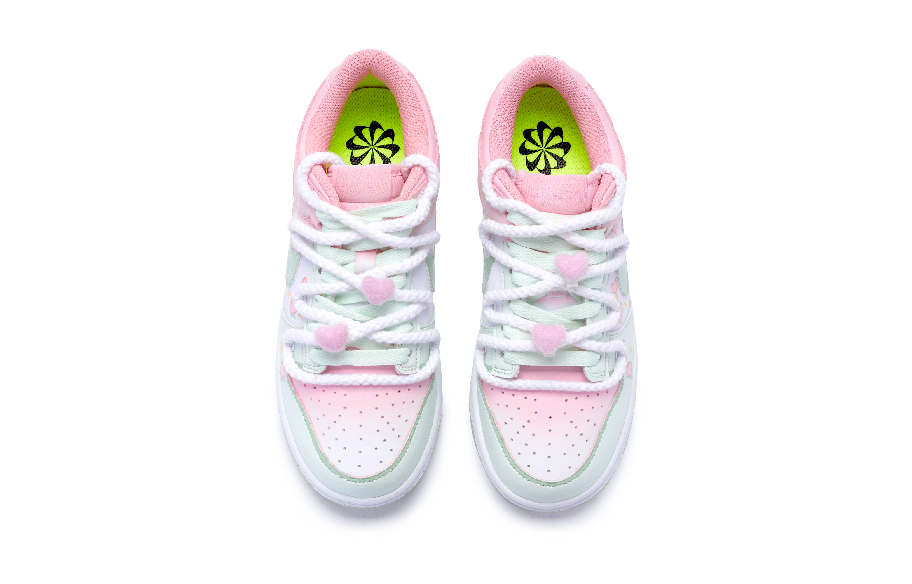 Purchase 【定制球鞋】Nike Dunk Low Next Nature 遇箭 特殊鞋盒 手繪噴繪 休閒 低幫 板鞋 女款 白粉綠