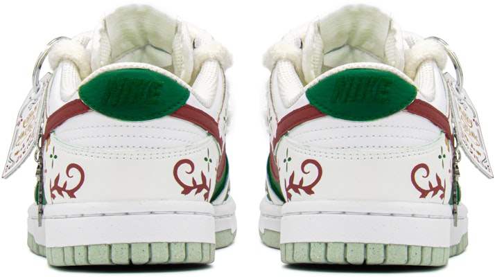 【客製化球鞋】Nike Dunk Low Next Nature 聖誕禮遇 解構 雪花 低幫 板鞋 女款 綠白 特殊禮盒 送禮 Purchase 【客製化球鞋】Nike Dunk Low Next Nature 聖誕禮遇 解構 雪花 低幫 板鞋 女款 綠白 特殊禮盒 送禮
