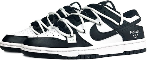 (W) ナイキ ダンク ロー レトロ "スマイリー" (黒白) DD1503-101(Team49-笑脸解构) Lookbook (W) ナイキ ダンク ロー レトロ "スマイリー" (黒白) DD1503-101(Team49-笑脸解构)