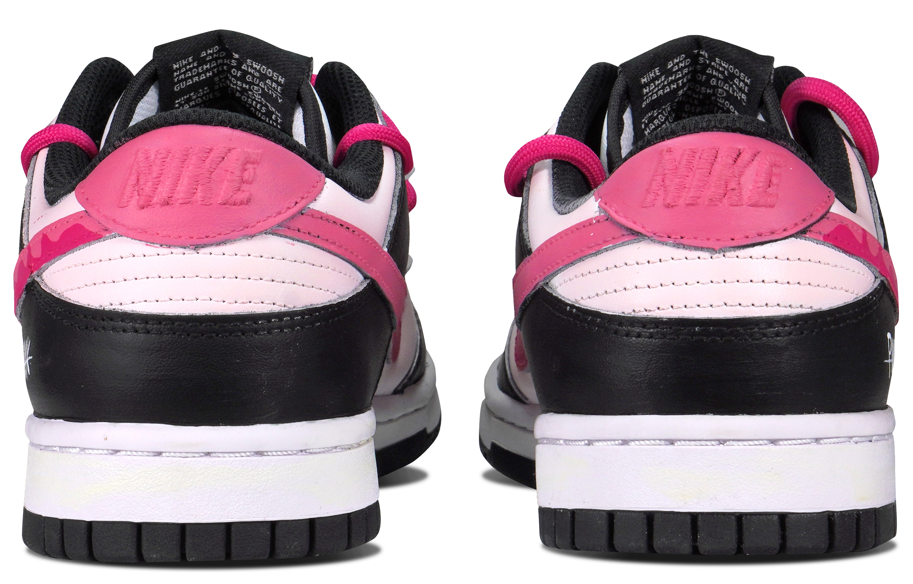 [Custom Shoes] (W) Nike Dunk Low Retro 'Black Pink' 圖 4