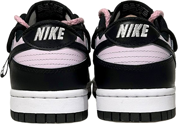 (W) 나이키 덩크 로우 레트로 '블랙 핑크 스마일리' (커스텀) DD1503-101(Team49-桃之夭夭) Shop (W) 나이키 덩크 로우 레트로 '블랙 핑크 스마일리' (커스텀) DD1503-101(Team49-桃之夭夭)