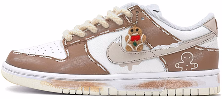 【定制球鞋】Nike Dunk Low Retro 聖誕禮物 聖誕薑餅人 限定禮盒 復古休閒 低幫 板鞋 女款 棕白 Buy 【定制球鞋】Nike Dunk Low Retro 聖誕禮物 聖誕薑餅人 限定禮盒 復古休閒 低幫 板鞋 女款 棕白
