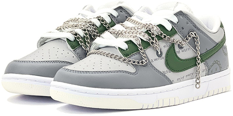 (W) 나이키 덩크 로우 레트로 '크리스마스 페이즐리 그레이-그린' (커스텀) DD1503-121(TeamS-圣诞腰果花SBOX) Lookbook (W) 나이키 덩크 로우 레트로 '크리스마스 페이즐리 그레이-그린' (커스텀) DD1503-121(TeamS-圣诞腰果花SBOX)