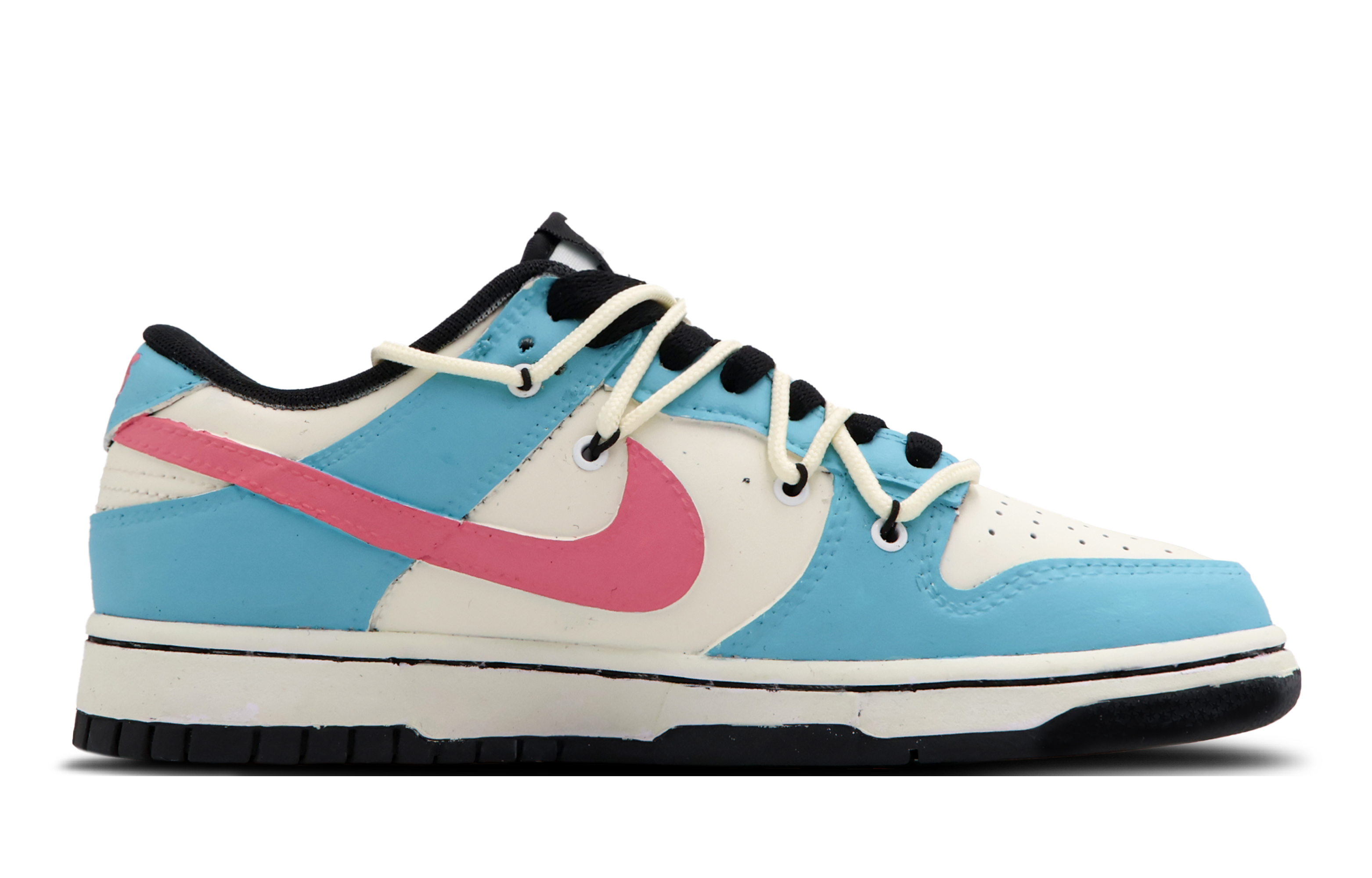 Order (W) [Kasur Kasut] Nike Dunk Low Retro 'Kuning Krim-Biru' CW1590-100(Team53-女款甜松海岸)