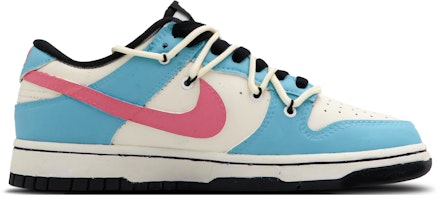 (W) 【定制鞋款】Nike Dunk Low 复古 '奶油黄-蓝' CW1590-100(Team53-女款甜松海岸) Order (W) 【定制鞋款】Nike Dunk Low 复古 '奶油黄-蓝' CW1590-100(Team53-女款甜松海岸)