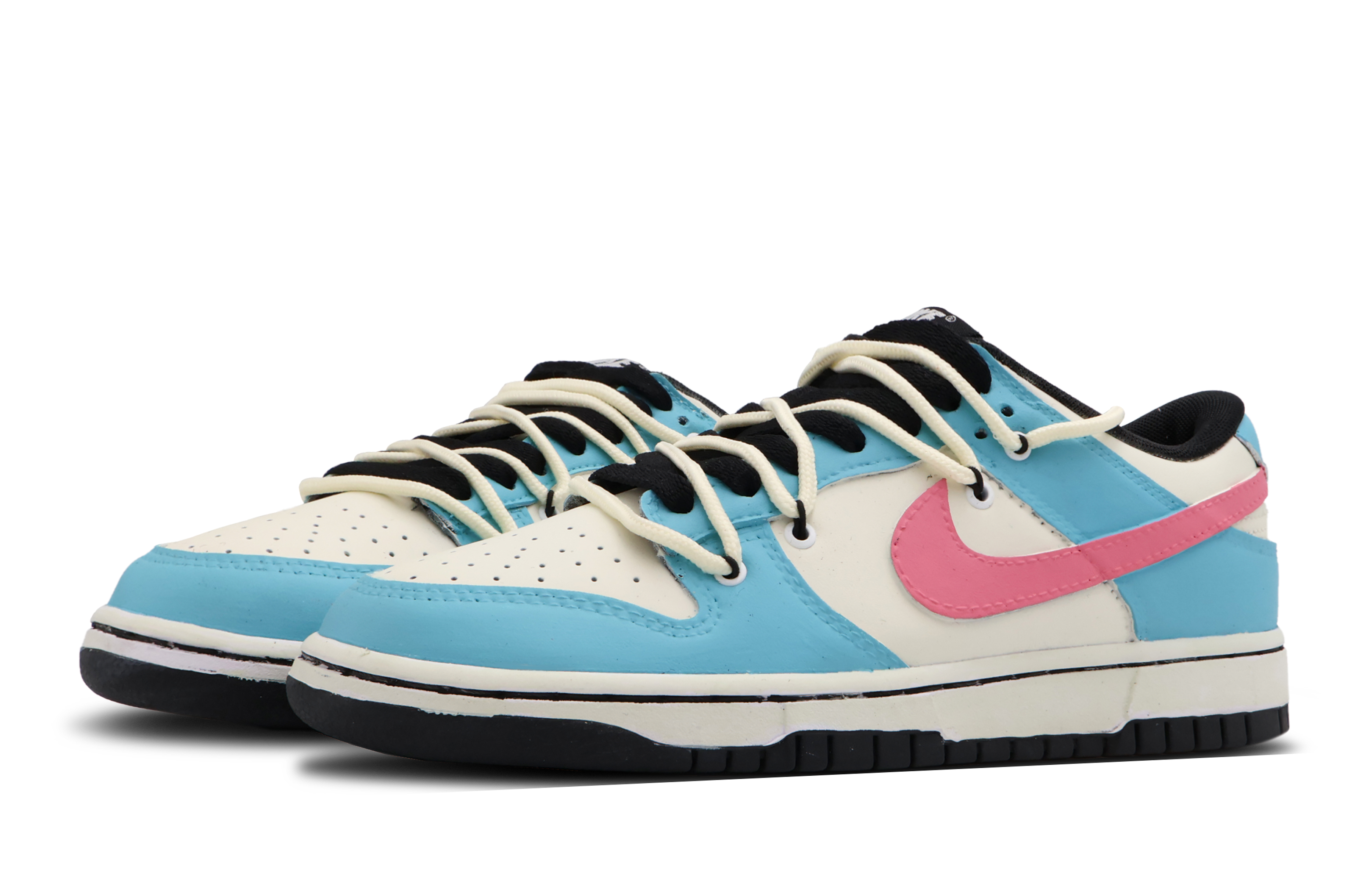 Lookbook (W) [Kasur Kasut] Nike Dunk Low Retro 'Kuning Krim-Biru' CW1590-100(Team53-女款甜松海岸)