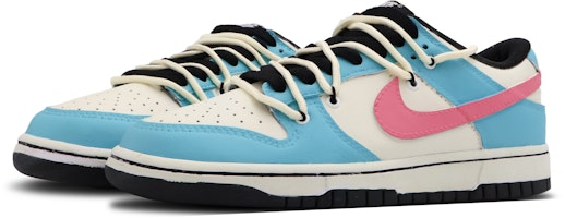 (W) 【定制鞋款】Nike Dunk Low 复古 '奶油黄-蓝' CW1590-100(Team53-女款甜松海岸) Lookbook (W) 【定制鞋款】Nike Dunk Low 复古 '奶油黄-蓝' CW1590-100(Team53-女款甜松海岸)