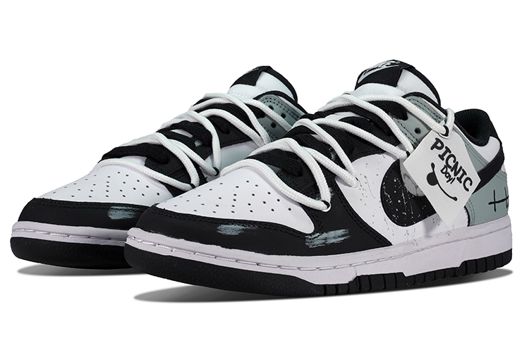 Lookbook (W) [定制鞋款] Nike Dunk Low复古 'Disassembler黑白绿' DD1503-101(Team84-厌爱者女)