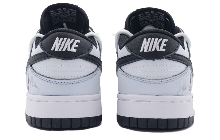 Shop (W) [Zapatos Personalizados] Nike Dunk Low Retro 'Flor de Loto Tinta' DD1503-101(Team34-濯墨清莲女款)