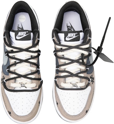 (W) 【定制鞋】耐克Dunk低帮复古‘中世纪哥特荆棘银扣反构白棕’ DD1503-101(Teamp-哥特十字架黑咖女款) Purchase (W) 【定制鞋】耐克Dunk低帮复古‘中世纪哥特荆棘银扣反构白棕’ DD1503-101(Teamp-哥特十字架黑咖女款)