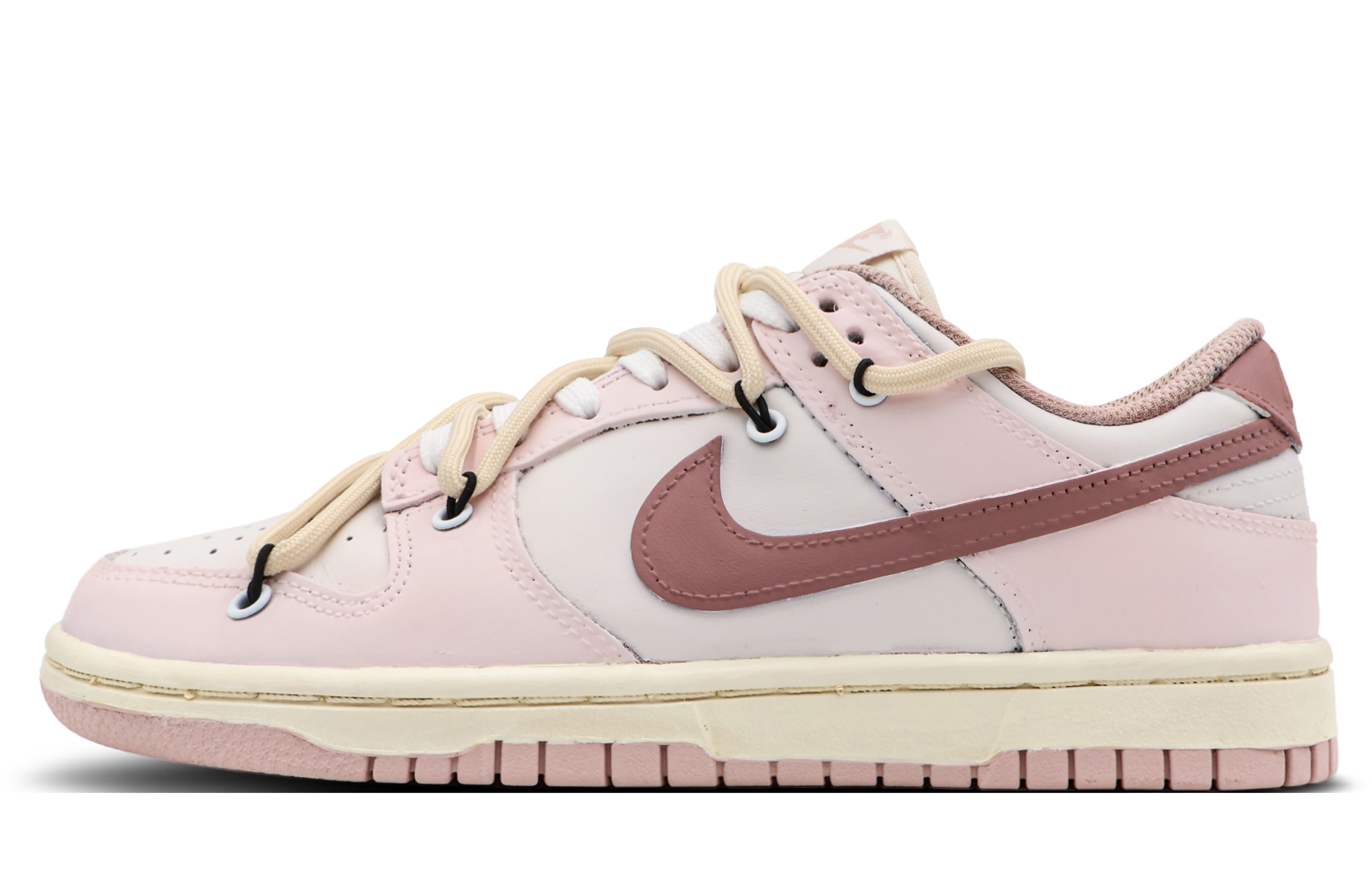 Buy (W) Zapatillas Nike Dunk Low Retro 'Rosa Minimalista' Personalizadas DD1503-601(Team53-女款花屿春和S-BOX)