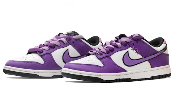 【定制球鞋】Nike Dunk Low Retro 熊猫 Vibe風 紫色鴛鴦 塗鴉 低幫 板鞋 女款 紫色 Lookbook 【定制球鞋】Nike Dunk Low Retro 熊猫 Vibe風 紫色鴛鴦 塗鴉 低幫 板鞋 女款 紫色