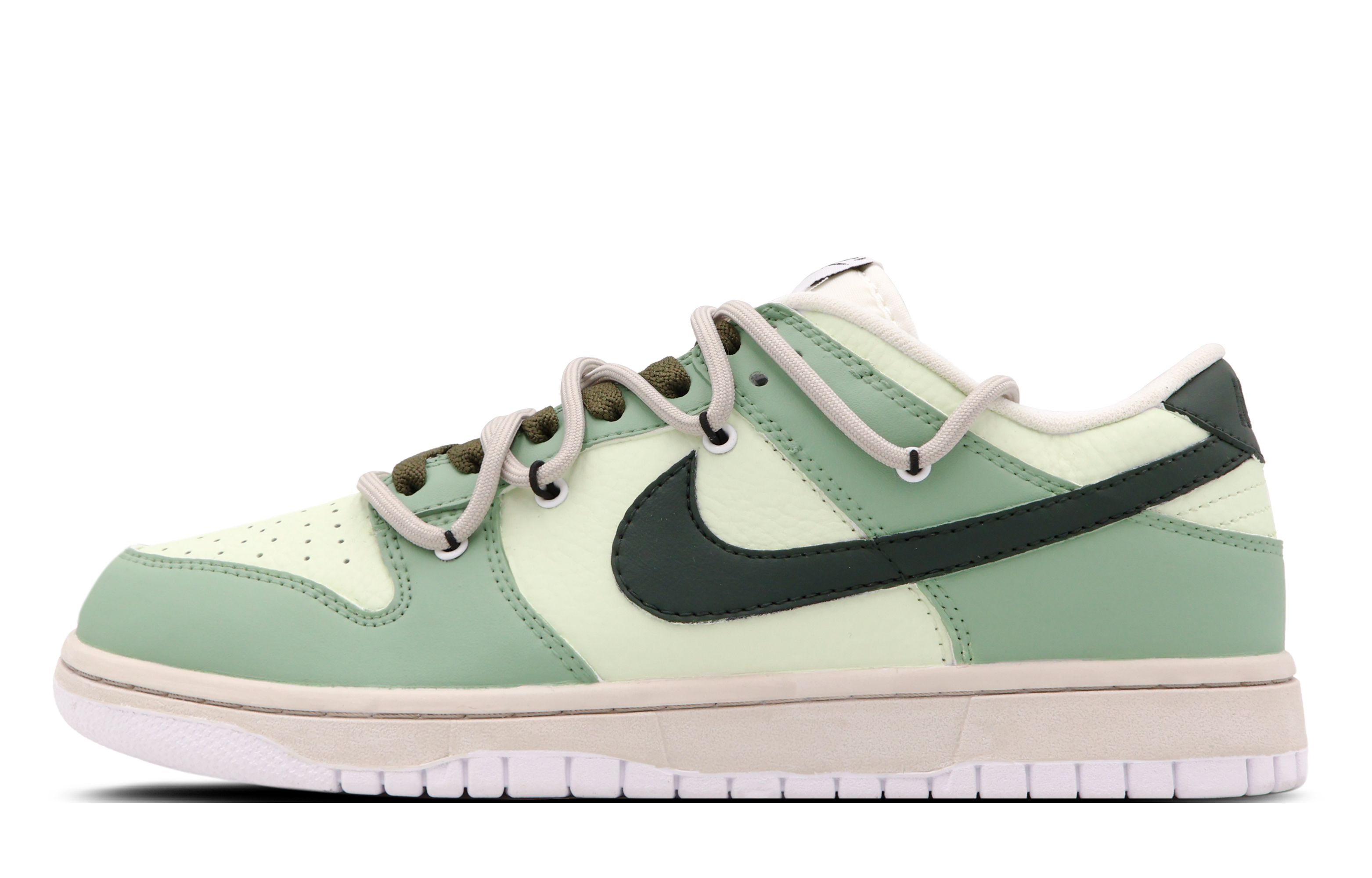 Buy (W) [Sepatu Custom] Nike Dunk Low Retro 'Pastoral Diary Abu Hijau' DH9765-100(Team53-女款田园日记)
