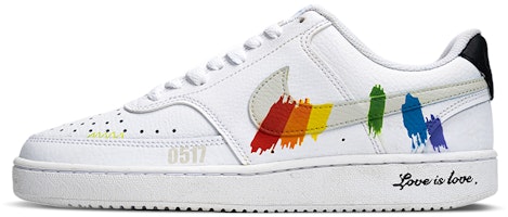 【定制球鞋】Nike Dunk Low Retro 彩虹 涂鴉 解構 英文 低筒 板鞋 女款 白色 Buy 【定制球鞋】Nike Dunk Low Retro 彩虹 涂鴉 解構 英文 低筒 板鞋 女款 白色