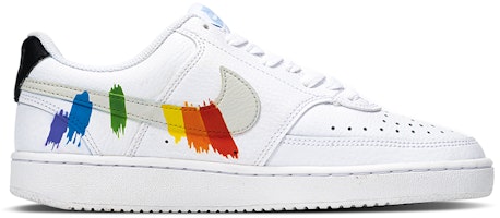 【定制球鞋】Nike Dunk Low Retro 彩虹 涂鴉 解構 英文 低筒 板鞋 女款 白色 Order 【定制球鞋】Nike Dunk Low Retro 彩虹 涂鴉 解構 英文 低筒 板鞋 女款 白色