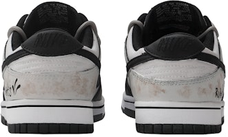【訂製球鞋】Nike Dunk Low Retro 魯玻特之淚 簡約 塗鴉 解構 低筒 滑板鞋 女款 米白黑 Shop 【訂製球鞋】Nike Dunk Low Retro 魯玻特之淚 簡約 塗鴉 解構 低筒 滑板鞋 女款 米白黑