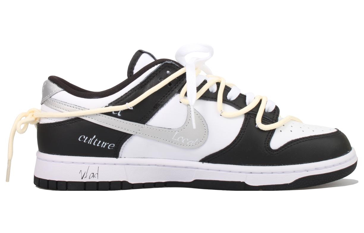 Order (W) [Sepatu Custom]  Nike Dunk Low Retro 'Silver Foil Tahun Kelinci' DD1503-101(Team33-女款-银箔-黑白灰)